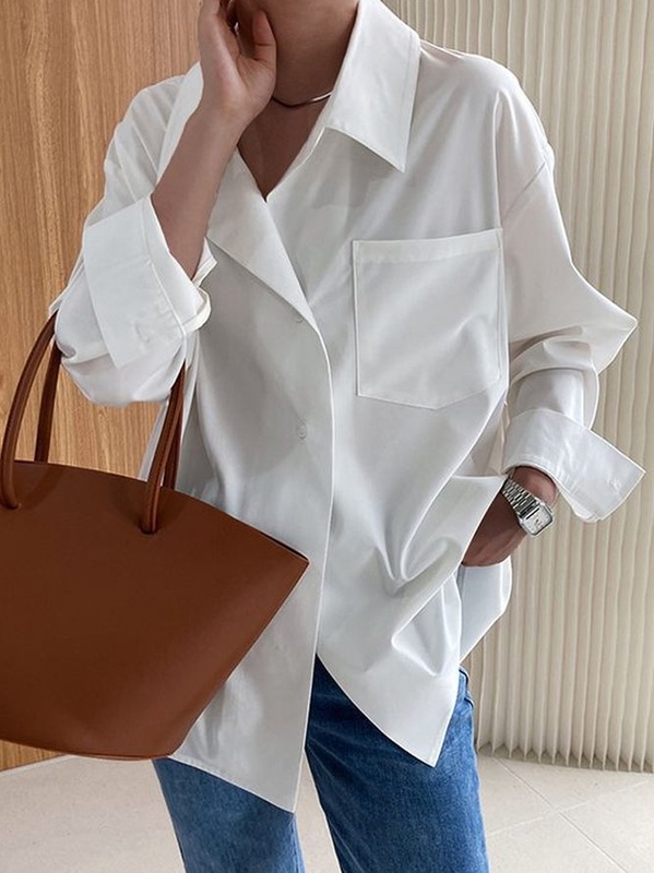 Blusa feminina lisa casual