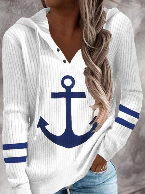 Suéter feminino casual solto com capuz e fivela