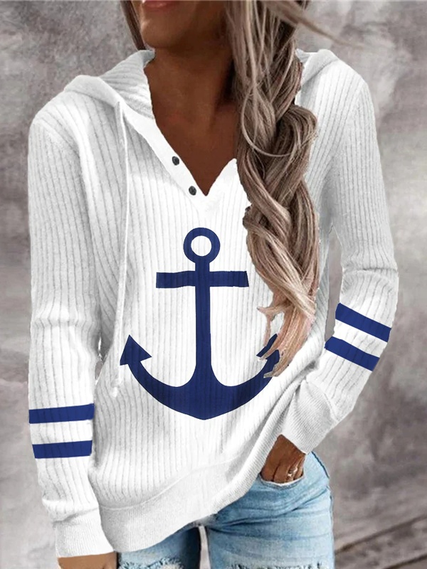 Suéter feminino casual solto com capuz e fivela
