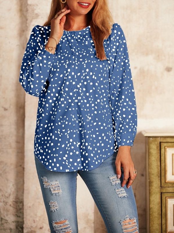 Blusa feminina vintage manga 3/4